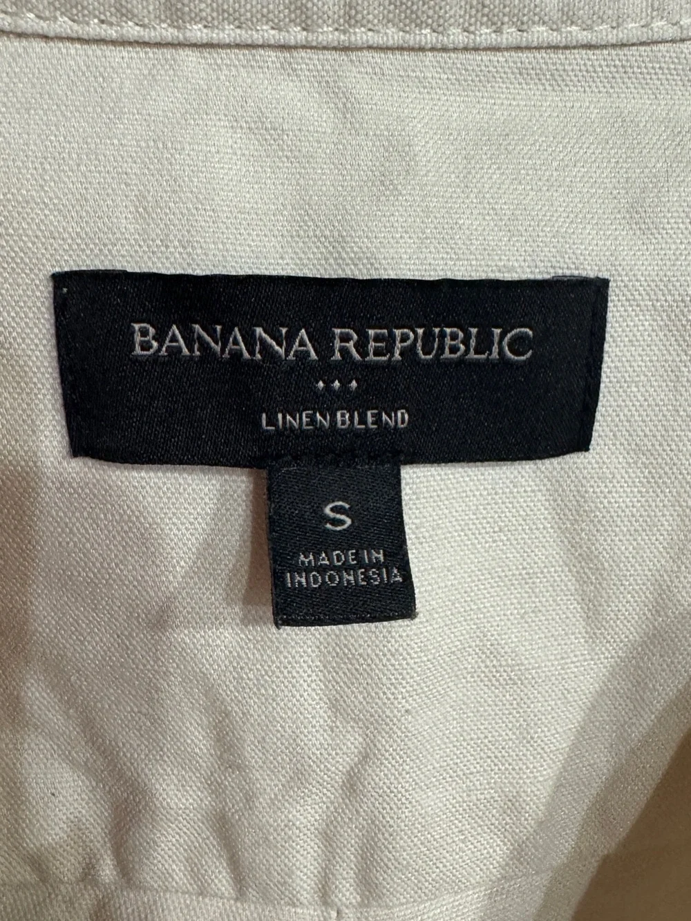 Banana Republic LINEN-BLEND Sleeveless Beige Utility Jumpsuit with Tie Belt
